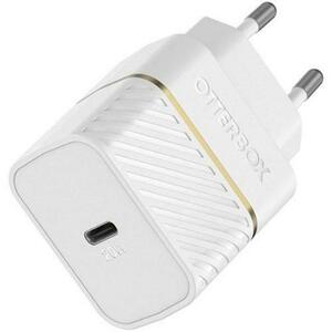 Incarcator retea Otterbox Fast Charge USB-C 20W, Power Delivery 3.0, Cablu Lightning 1m inclus, Alb imagine