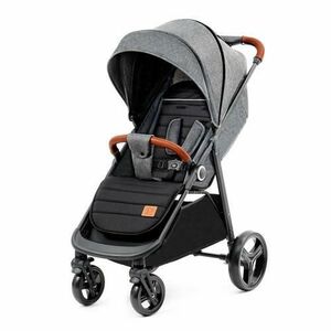 Carucior sport Kinderkraft Grande Plus, 0-22 kg, ultra compact, Negru/Gri imagine