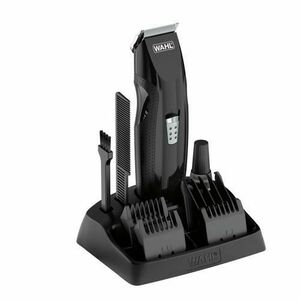 Aparat de tuns barba si mustata Wahl 05606-508, alimentare acumulator, 4 piepteni de ghidare, 6 trepte de taiere, negru imagine