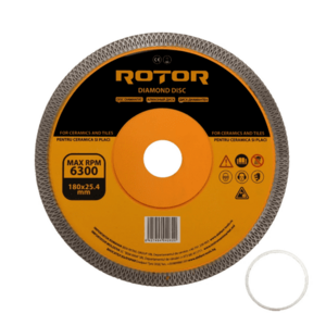 Disc diamantat pentru ceramica ultra subtire ROTOR 180x25.4mm imagine