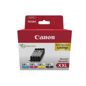 Pachet 4 cartuse Canon BK+C+M+Y, CLI-581XXL imagine