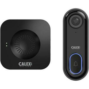 Set sonerie video inteligenta Calex 1080P, Wi-Fi, sunet bidirectional, senzor miscare, Negru imagine
