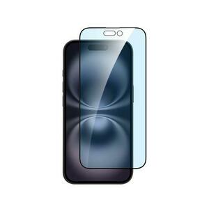 Folie protectia Dviced DV520017, Sticla securizata, Anti lumina albastra, pentru iPhone 16 Plus, cu aplicator (Tranpsarent) imagine