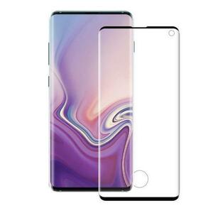 Folie Protectie Sticla 3D Eiger Friendly pentru Samsung Galaxy S10 (Negru/Transparent) imagine