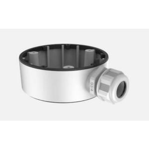 Cutie jonctiune Hikvision DS-1280ZJ-TR13, material aliaj de aluminiu, culoare alba, dimensiuni: Φ 110 mm × 144.3 mm × 48 mm, greutate: 187 g imagine