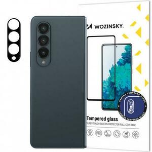 Folie de protectie Camera spate WZK pentru Samsung Galaxy Z Fold4 F936, Sticla Securizata, Neagra imagine
