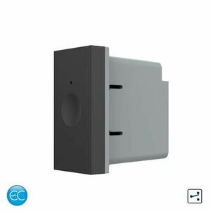 Modul Intrerupator Simplu Cap Scara / Cruce cu Touch LIVOLO 1M standard Italian, Protocol ZigBee EC (Negru) imagine
