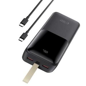 Baterie Externa Tech-Protect PB03, 30000mAh, 22.5W, PD + FQI, 1 x microUSB - 1 x USB-C - 2 x USB-A, Neagra imagine