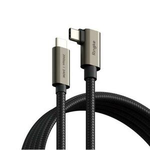 Cablu Date si Incarcare USB-C - USB-C Ringke 2X2 Angled, 240W, 2m, Negru imagine