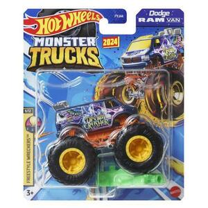 Masinuta Hot Wheels Monster Truck - Dodge Ram Van, scara 1: 64 imagine