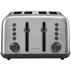 Prajitor de paine BUYDEEM DT640E-SS/EU, 1800 W, 4 felii, 7 trepte rumenire, 5 functii (Inox) imagine