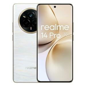 Telefon Mobil Realme 14 Pro, Procesor Mediatek Dimensity 7300 Energy Octa-Core, OLED 6.77inch, 8GB RAM, 256GB Flash, Camera Duala 50 + 2 MP, Wi-Fi, 5G, Dual SIM, Android (Alb) imagine