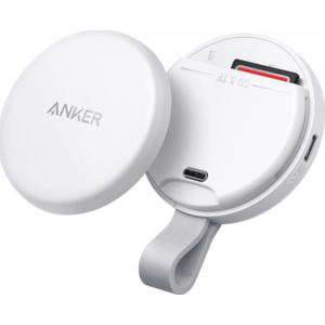 Adaptor Anker MagGo USB-C, Cititor de card SD pentru iPhone 15-16, Magnetic, Slot card SD&TF (Alb) imagine
