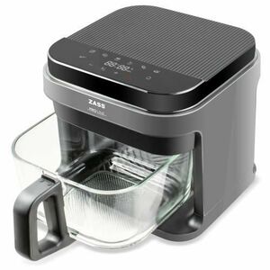 Friteuza cu aer cald ZASS ZAF 09, 5.5 l, 1200 W, 8 programe, Temperatura ajustabila 40-200 C (Gri) imagine