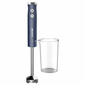 Blender vertical SAMUS SB800, 800 W, Pahar 0.6 l, Turatie reglabila + Pulse, Inox (Albastru) imagine