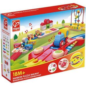 Set de joaca Hape - Sina de tren curcubeu imagine