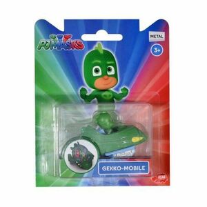 Figurina cu vehicul Eroi in pijama, Gekko-Mobile, 7 cm imagine