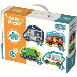 Puzzle Trefl Baby Clasic, Vehicule si meserii, 3/4/5/6 piese imagine