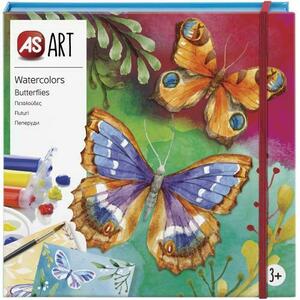 Set pentru desen AS Art - Watercolors, Fluturi imagine