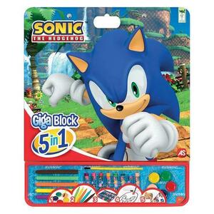 Set pentru desen 5 in 1 As Art - Giga Block, Sonic imagine