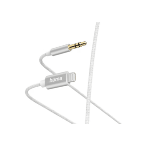 Cablu audio Hama 201522, Lightning - Jack 3.5mm, 1m (Alb) imagine