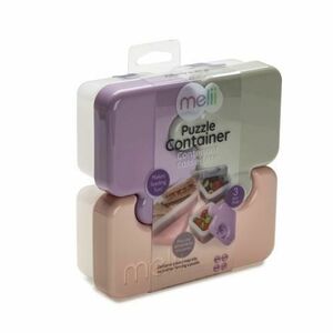 Set 3 recipiente pentru depozitarea alimentelor Мelii Puzzle, 850 ml imagine