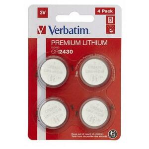 Baterii Verbatim 49534, Lithium, CR2430, 3V, 4 buc imagine