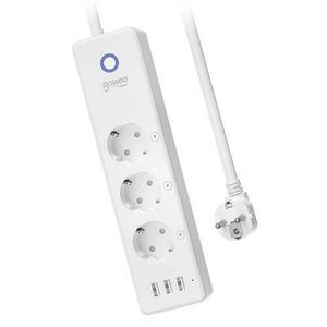 Prelungitor inteligent WiFi Gosund P1 PLUS, 3x AC, 3x USB-A, 6, 5x4x26cm imagine
