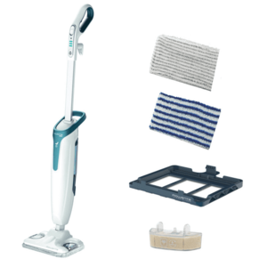 Mop cu abur Rowenta RY6597WH Steam Power, 1200W, 0.6L, filtru anticalcar, 3 setari ale aburului (Alb) imagine