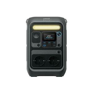 Statie de incarcare portabila Anker Solix C300X AC, 288Wh, 300W, 1x USB-A, 3x USB-C, 2x AC (Gri) imagine