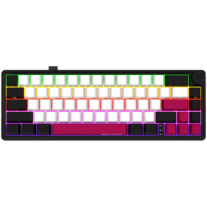 Tastatura Gaming Mecanica LORGAR KBP70MW, Wireless, Bluetooth 5.0, USB, EN layout (Negru/Rosu) imagine