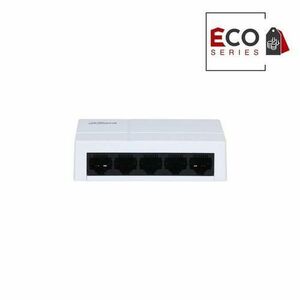 Switch Gigabit Ethernet cu 5 Porturi Dahua Eco Series PFS3005-5GT-L-V2, 1000 Mbps, 2K MAC, Fara management imagine