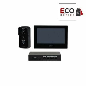 Kit videointerfon IP Dahua Eco Series KTP03, 1MP, 1 familie aparent, 7 inch, IC card, PoE imagine