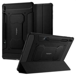 Husa de protectie tableta Spigen, Rugged Armor pentru Samsung Galaxy TAB S7/ S8 11.0, Negru imagine