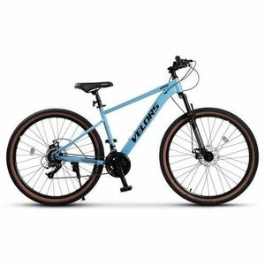 Bicicleta MTB-HT Velors Boost 2.7 V27301A, roti 27.5inch, cadru 451 mm, frane pe disc, Albastru/Negru imagine