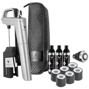 Sistem de conservare vinuri CORAVIN Timeless Six+ 112326B, Aerator, Capsule, Husa de calatorie (Argintiu) imagine