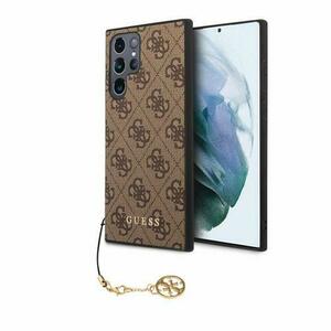 Husa de protectie Guess 4G Charms pentru Samsung Galaxy S23 Ultra (Maro) imagine