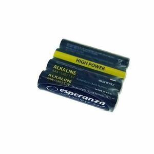 Set 4 baterii alcaline AAA R3, Esperanza High Power 95983, 1.5V imagine