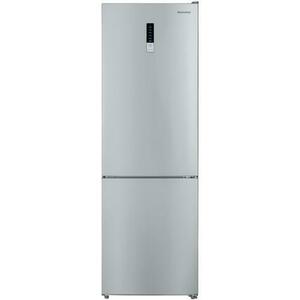 Combina frigorifica Daewoo DNF-310MEX-1, 310 l, Total No Frost, Control electronic, Iluminare LED, Clasa E (Inox) imagine