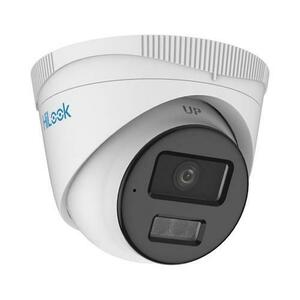 Camera supraveghere IP Dome cu iluminare duala Hikvision Hilook Smart Hybrid Light ColorVu IPC-T249HA-LU, 4 MP, IR/lumina alba 30 m, 2.8 mm, microfon, PoE imagine