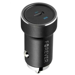 Incarcator Auto Forever CC-06, 20W, 3A, 1 x USB-C, Negru imagine