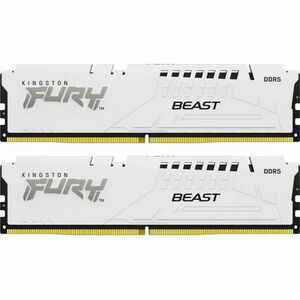 Memorii Kingston FURY Beast White 32GB (2 x 16 GB) DDR5 5200MHz CL36 Dual Channel Kit imagine