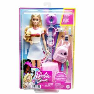 Papusa Barbie, In vacanta, cu 10 accesorii imagine