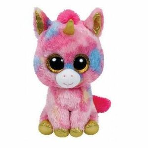 Jucarie de plus TY - Beanie Boos, Unicornul Fantasia, 24 cm imagine