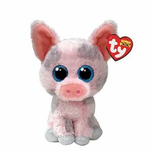 Plus Ty Beanie Boos - Hambone purcelus roz, 15 cm imagine