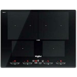 Plita incorporabila Whirlpool SMO 654 OF/BT/IXL, Inductie, 4 Zone de gatit, Functie Booster (Negru) imagine