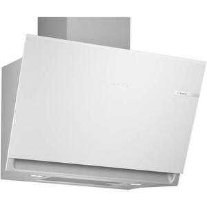 Hota incorporabila decorativa Bosch DWK81AN20, 3 trepte + intensiv, Putere de absorbtie 915 mc/h, 80 cm, Sticla alba imagine