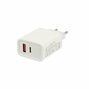 Incarcator retea Lamtech 18W QC3.0, 1xUSB PD, 1xUSB Type-C, Alb imagine