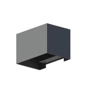 Lampa de perete de exterior LED Calex Venice, lumina alba calda, 7W, IP54 (Gri) imagine