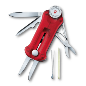 Briceag multifunctional pentru golf Victorinox Golf Tool, 10 functii, Marker cu bila si instrument de reparare (Rosu) imagine